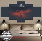 Современная Картина на холсте HD 5 шт., искусство атака на Титанов, аниме на холсте, настенное украшение для дома, художественное оформление