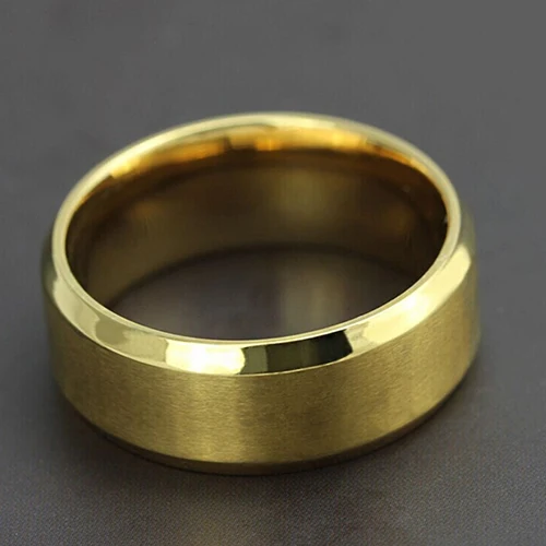 Кольцо из титановой стали 8 мм 85 мл|ring wedding|polished ringtitanium steel |