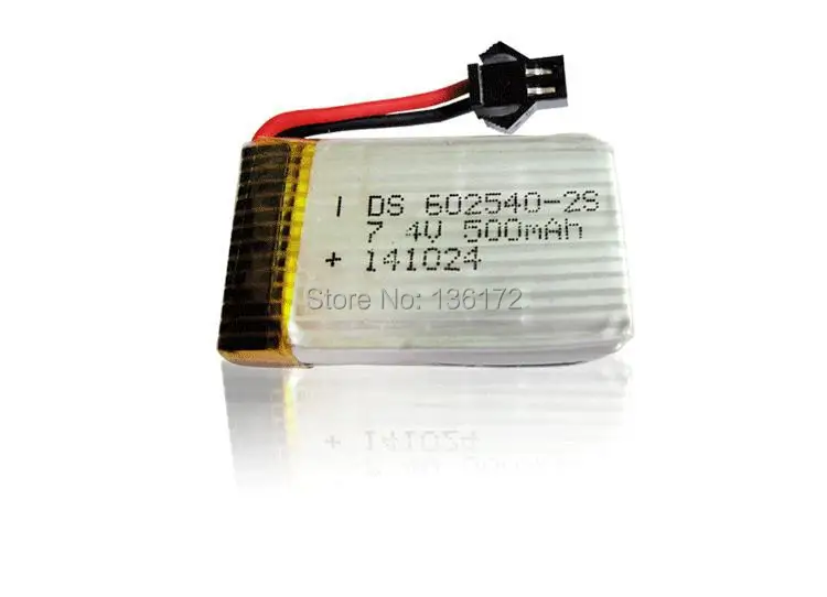 Ewellsold H8C батарея/F182 F183 2 4G RC Квадрокоптер/RC вертолет 7 4 V 500mah Li po батарея|li-po battery|battery