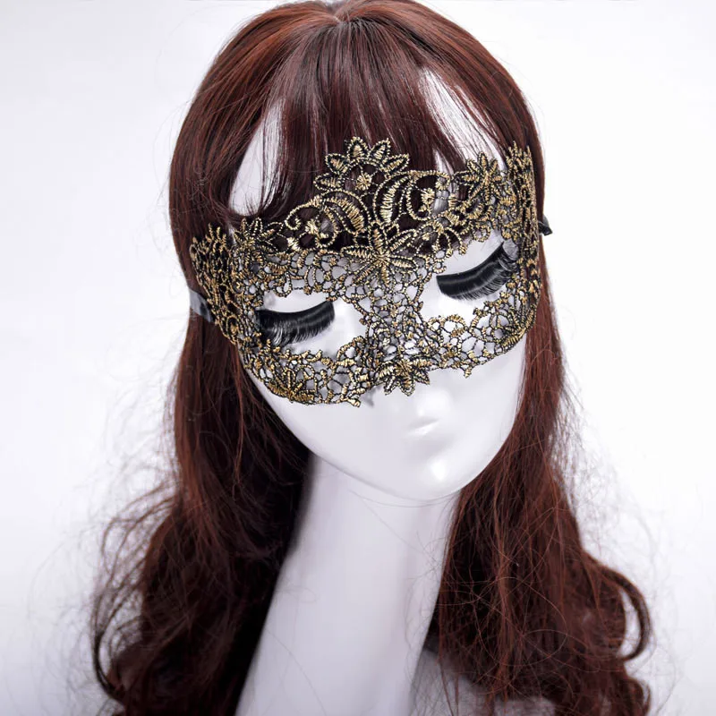 Новая женская сексуальная Серебристая и золотистая маска на Хэллоуин кошка