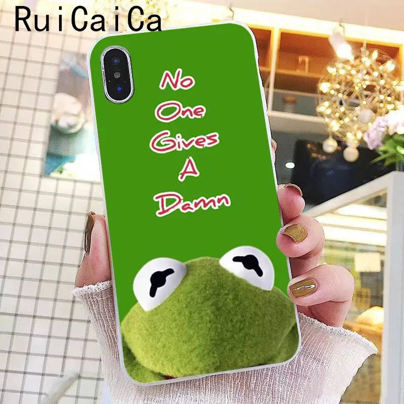 A4 Ruicaica Kermit зеленая лягушка Забавный Милый гей мягкий чехол для телефона из ТПУ чехол для iPhone X XS MAX 6 6s 7 7plus 8 8Plus 5 5S SE XR 10 - Цвет: A4