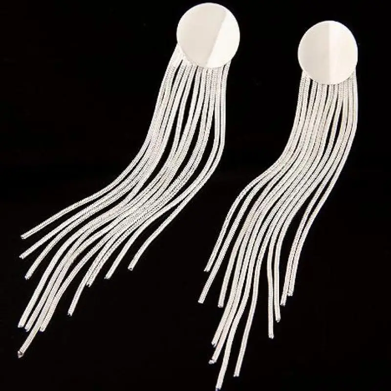 Женские длинные серьги капельки ювелирные изделия из нержавеющей стали DM40|long drop