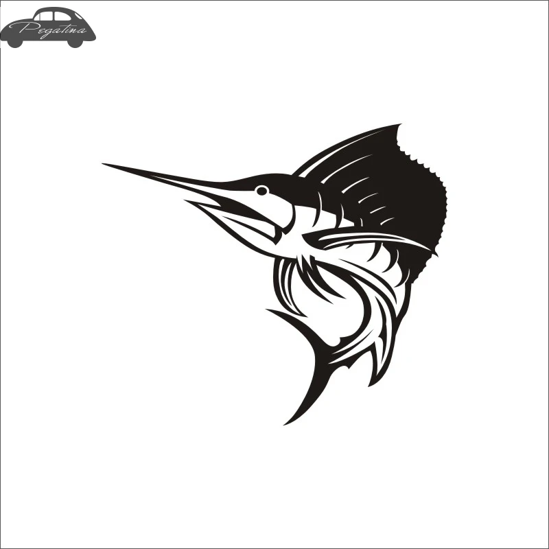 Sailfish Fish Dorado Автомобильная наклейка плакат с изображением рыбы-меча лодки