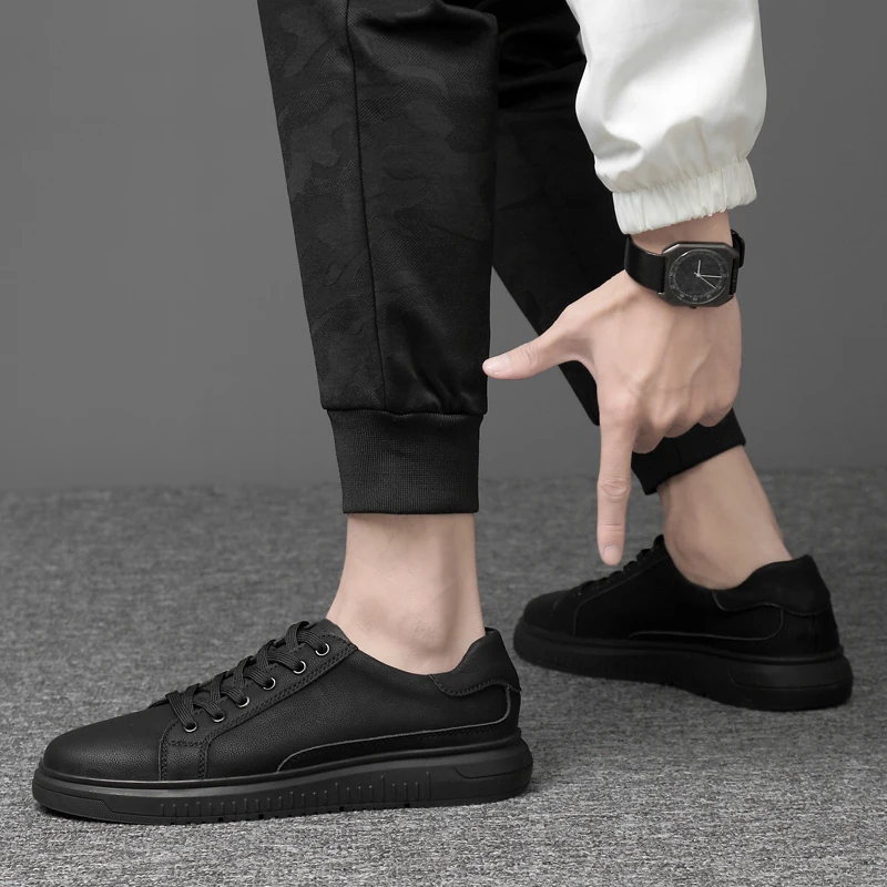Flat Shoes Mens Fashion Sneakers Spring Autumn Casual Loafer Student Outdoor Trend Skateboarding Track Field Walking 51766 | Обувь