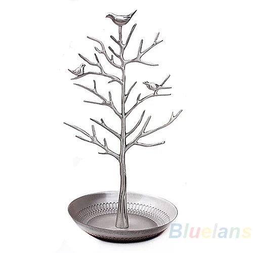 Винтажная Подставка для украшений в виде птичьего дерева серьги ожерелье кольцо