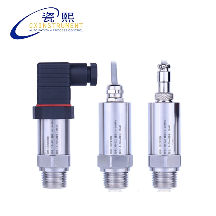 Waterpipe Pressure Sensor With 0.1~20 Mpa Test Range Thread Connection and Ceramics Core Differential Pipe Pressure Sensor