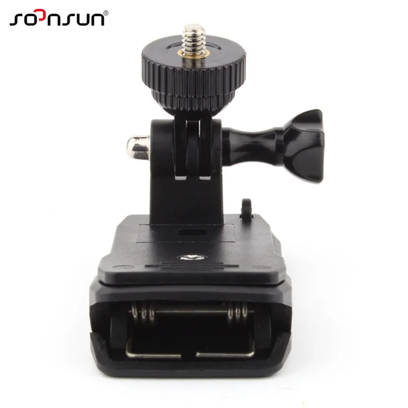 SOONSUN 360 'поворотный быстрый зажим рюкзак Rec-крепление клипов для GoPro Hero 2 3 4 5 6 7 для Yi 4k SJCAM Go Pro Аксессуары