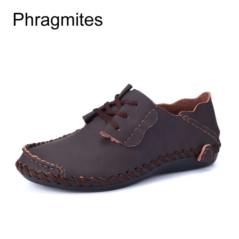 Phragmites/2019 г. Весенняя Мужская обувь ручной работы большие размеры 50 # лоферы модная