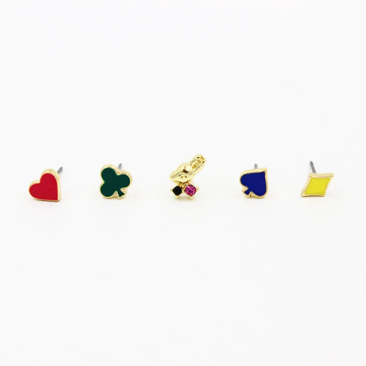 Прямая доставка 2016 новое поступление со стразами Покер Лопата клуба сердец сливы