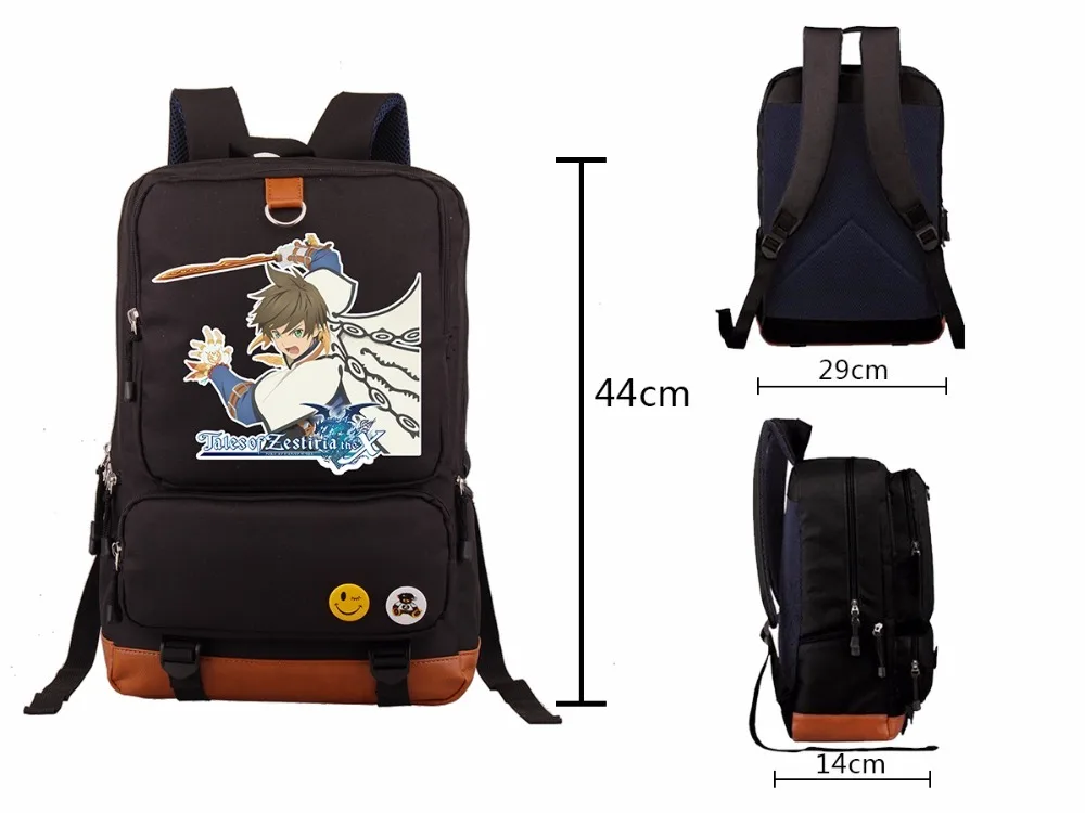 

Japan anime Tales of Zestiria Backpack Men Cartoon Rucksack shoulder bag Students Notebook Schoolbag Package