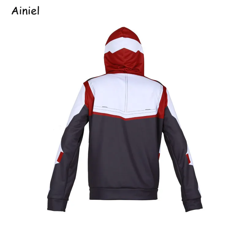 Квантовая Толстовка Endgame куртка с изображением супергероев Капитана Америка