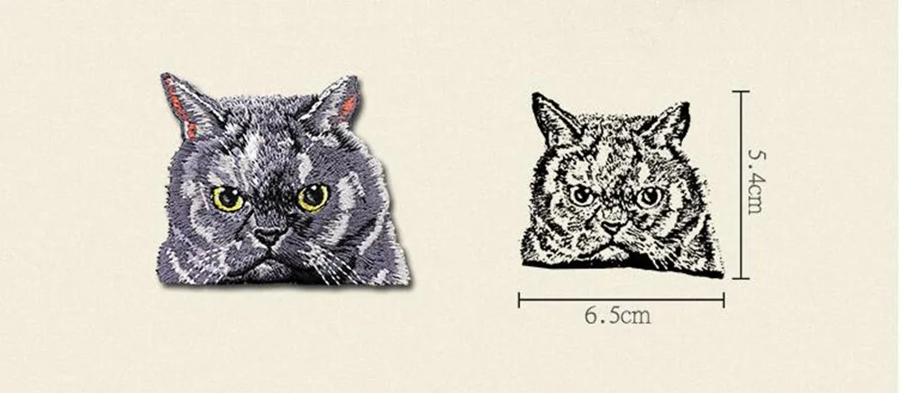Нашивка с вышивкой в виде черной кошки|embroidered iron|iron on patchesembroidered iron patches |