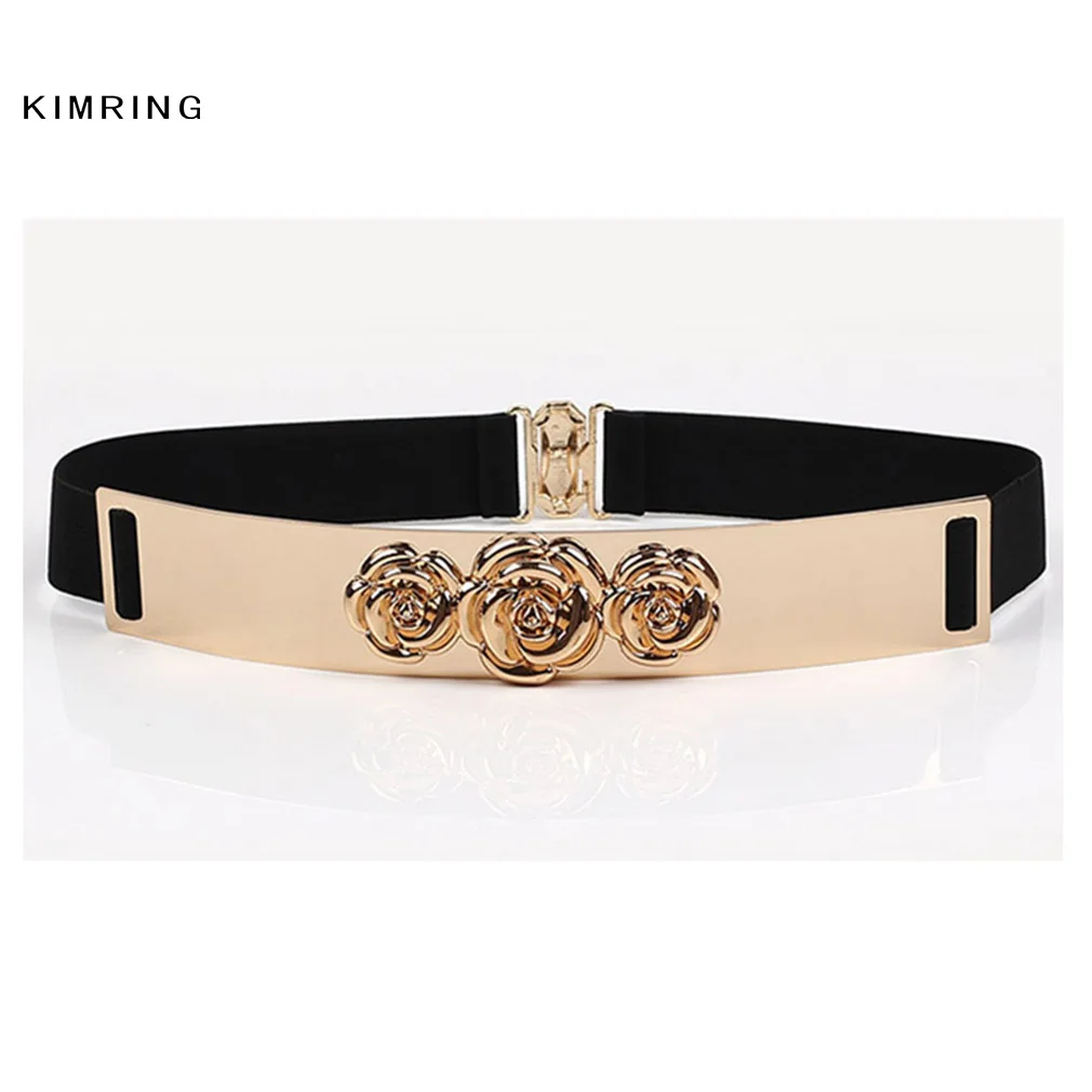 Винтажный пояс Kimring для женщин модный розовый металлический корсет под грудью на