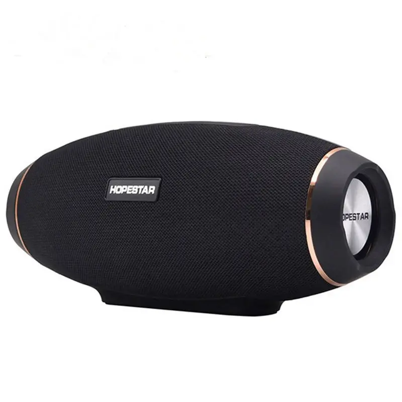 Black HOPESTAR H20 регби Bluetooth колонки Беспроводной портативный мини Водонепроницаемый мега бас стерео открытый сабвуфер TF USB - Цвет: Black