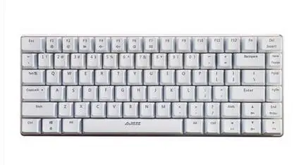 No light Ajazz AK33 RGB/три цвета/одна подсветка игровая механическая клавиатура 82 клавиши синий/черный переключатель сплав база USB Проводная клавиатура - Цвет: No light