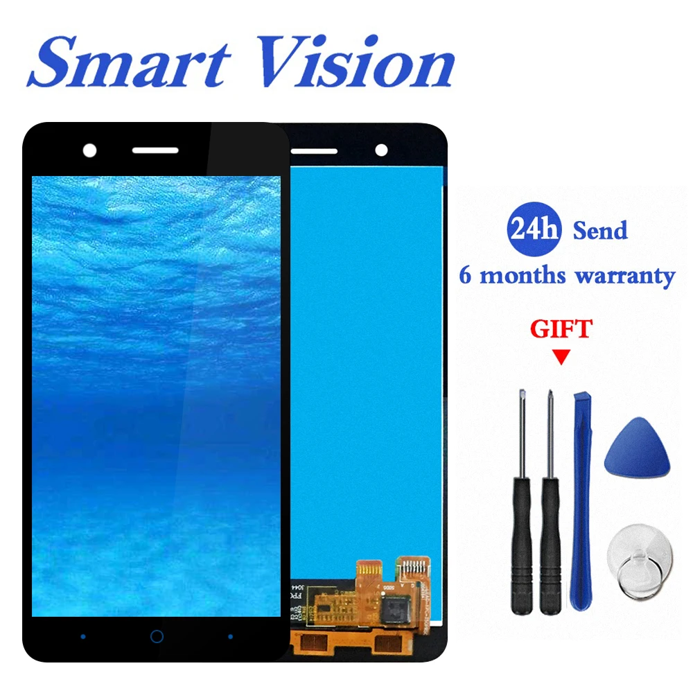 Для zte Blade A510 ЖК-сенсорный экран дигитайзер Датчик в сборе 1280x720 с рамкой для zte A510 дисплей BA510 BA510C