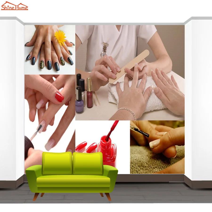 Shinehome-SPA маникюрный салон художественная косметика 3 d настенная бумага для