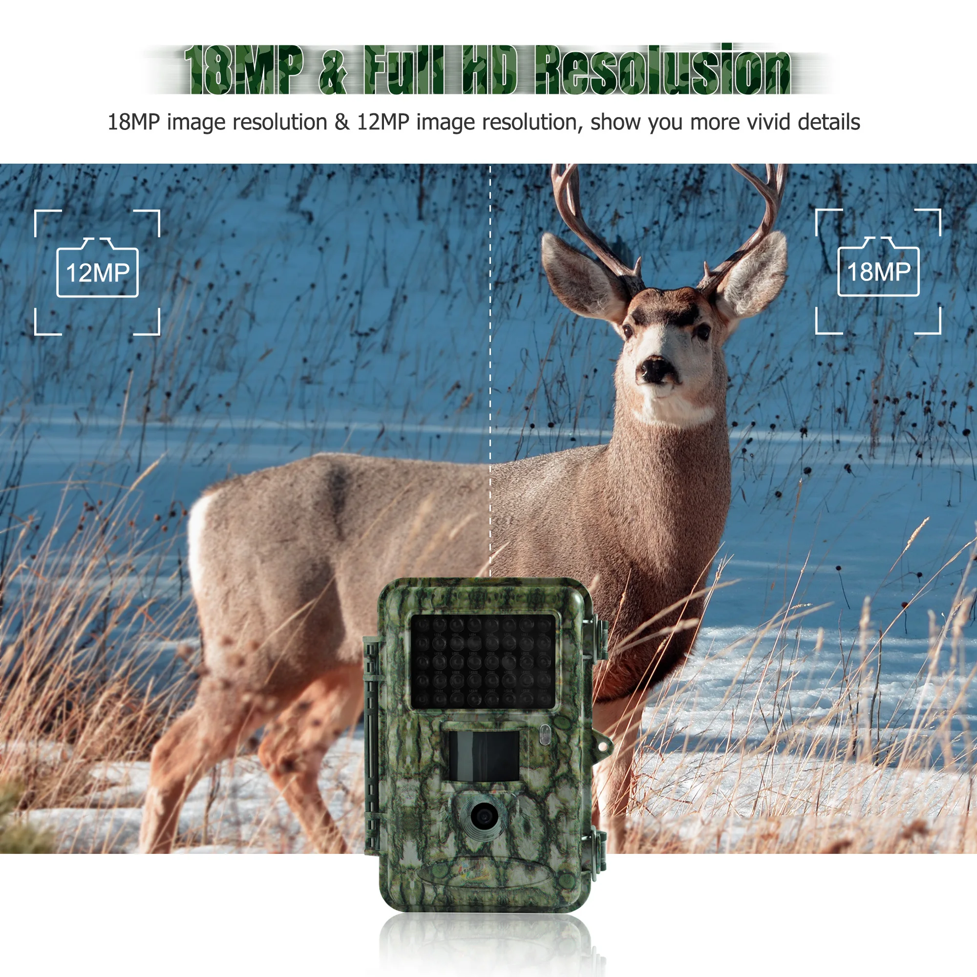 Bolyguard охотничья тропа камера 18MP Открытый Водонепроницаемый дикой природы 940nm ИК светодиодный для ночного видения камеры наблюдения fototrappola