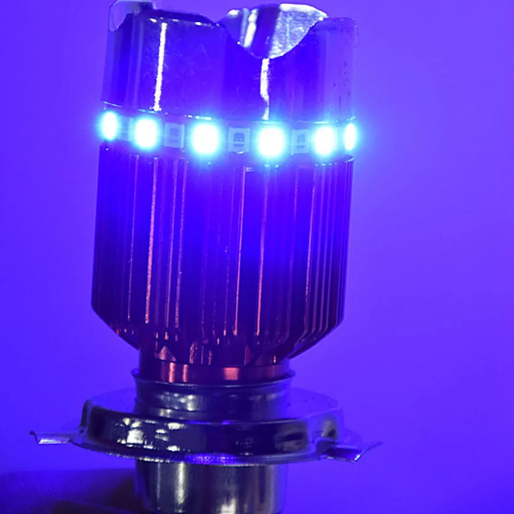 1 шт. H4 DRL Белый и RGB Стробоскоп низкое потребление высокий яркий длительный срок службы Мотоцикл мопед головной светильник лампа светодиодный противотуманный светильник#265117