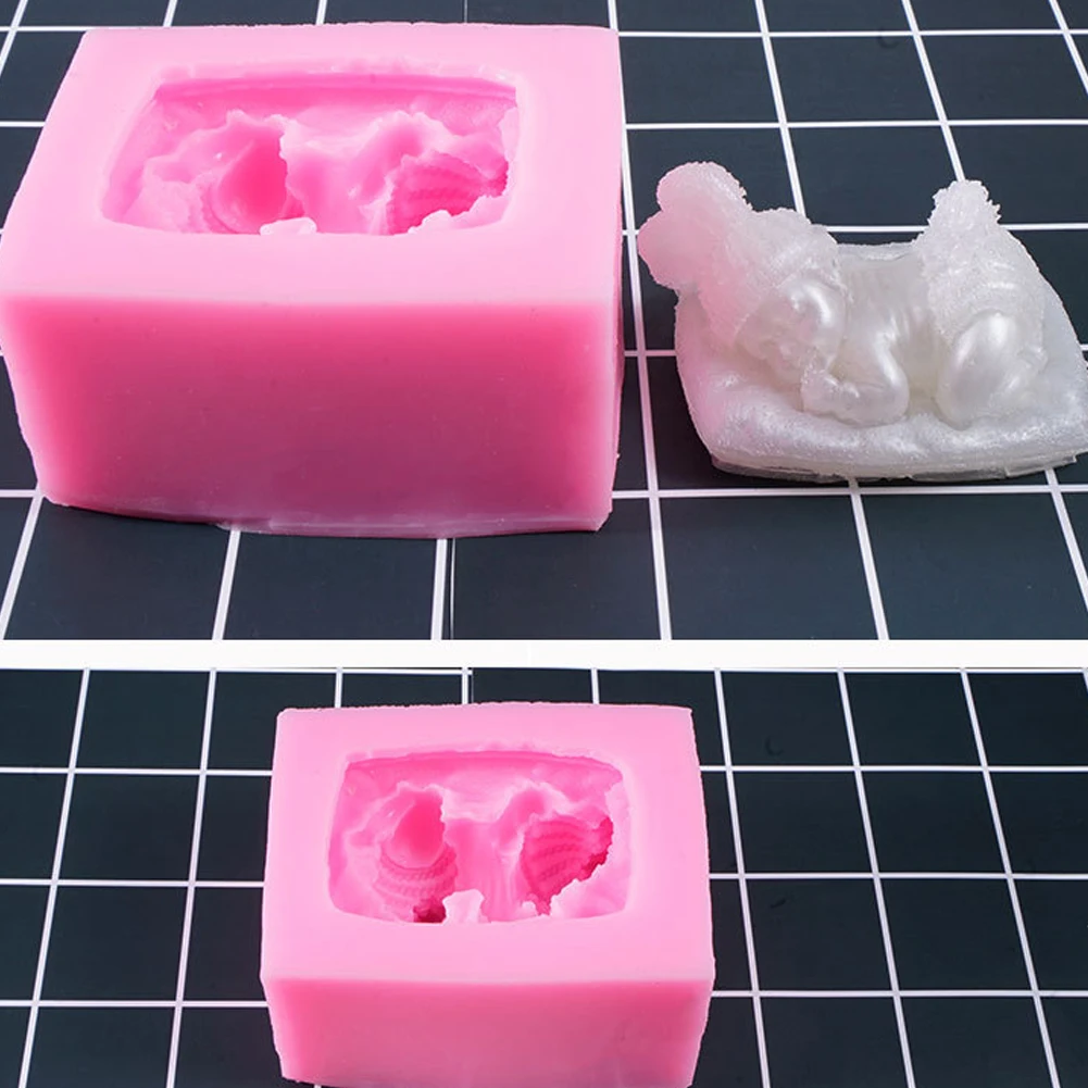 3D Милые сонные детские формы полимерный литой формы большие прозрачные DIY силиконовые формы для эпоксидной смолы Сделай Сам ремесла аксессуары