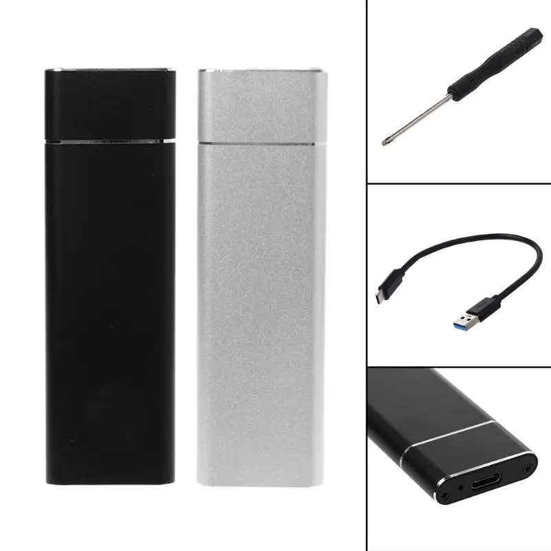 USB 3.0 to M.2 SSD Mobile Hard Disk Box Adapter Card External Enclosure Case for m2 SATA 3.1 2230/2242/2260/2280 | Компьютеры и офис