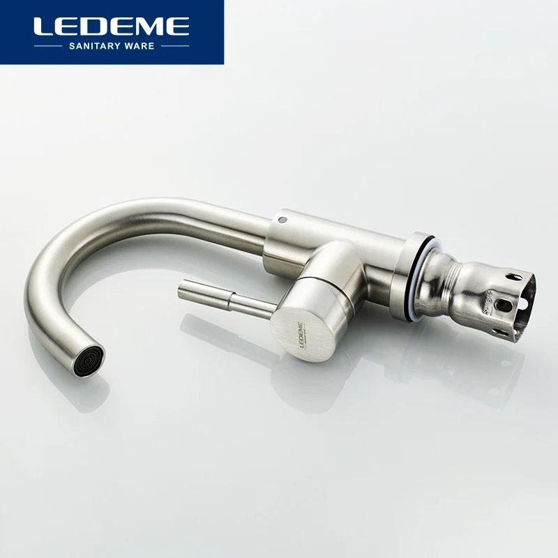 LEDEME смесители для умывальника из нержавеющей стали кран ванной комнаты