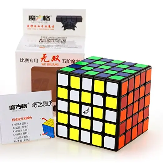 Ци Wuque черный Qiyi Wushuang Stickerless Qiyi Wuhua черный Qiyi Wuji Stickerless Mofangge белый - Цвет: Qiyi Wushuang 5x5 B
