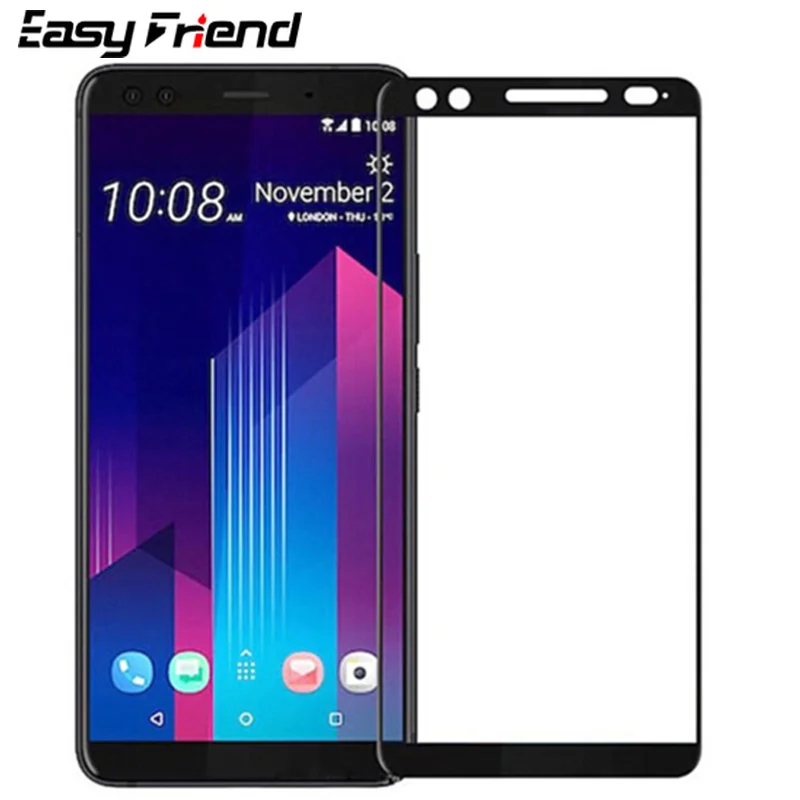 Для HTC U12 U12 Plus Lite U12Plus U12 + Защитная пленка для экрана цветная белая черная защитная пленка закаленное стекло с полным покрытием