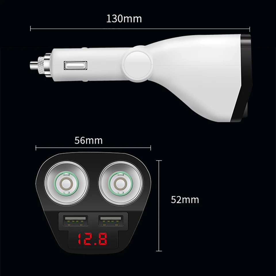Универсальное автомобильное зарядное устройство USB адаптер автомобильного