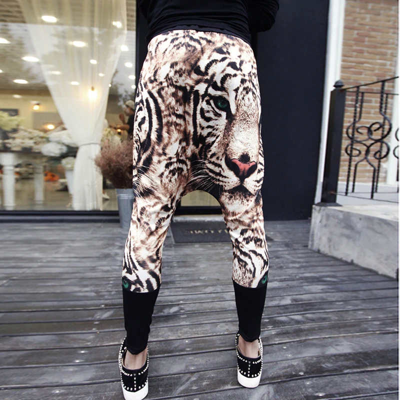 2017 летние мужские модные трендовые хип-хоп штаны эластичные штаны-шаровары с