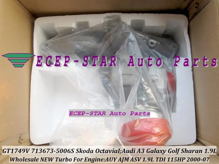GT1749V 713673-5006S 038253019D 713673 038253019N для Audi A3 Galaxy Golf Sharan Skoda Octavia I 00- 1.9L TDI AUY ASV 115HP | Автомобили