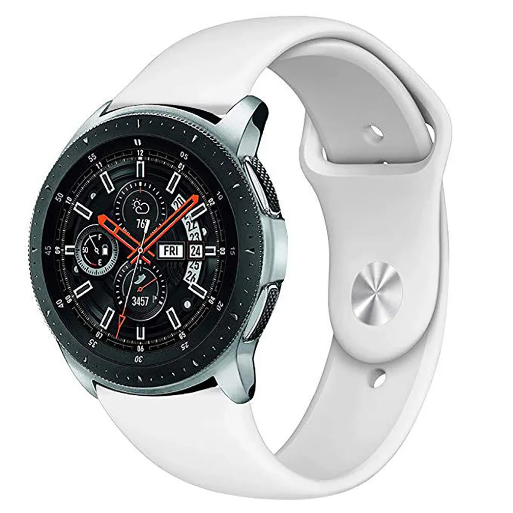 Силиконовый браслет для Samsung Galaxy Watch сменный Цветной Резиновый Браслет спорта