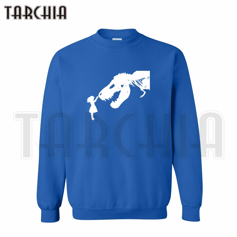 Толстовки TARCHIA для девочек и мужчин с динозаврами классная толстовка круглым