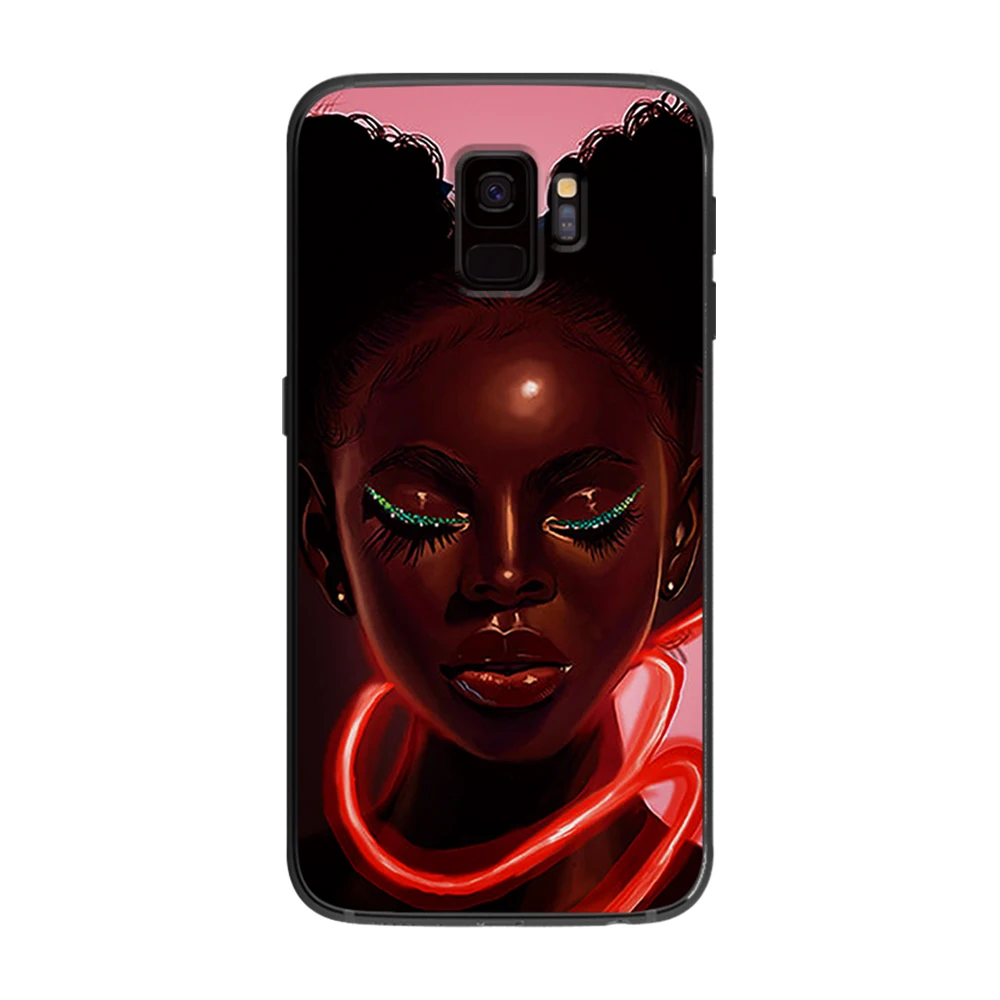 Африканский красота афро затяжки мягкий чехол для телефона Samsung Galaxy S6 S7 S8 S9 S10e Plus