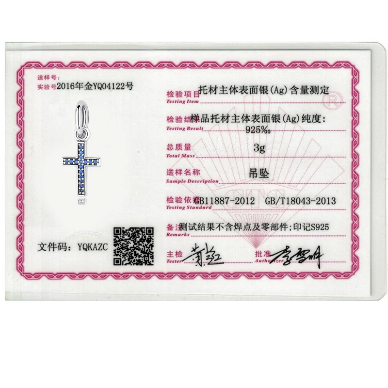 

BELAWANG 925 Sterling Silver Zirconia Cross Charms Pendant Fit Women Charm Beads Bracelet Silver 925 Jewelry Making