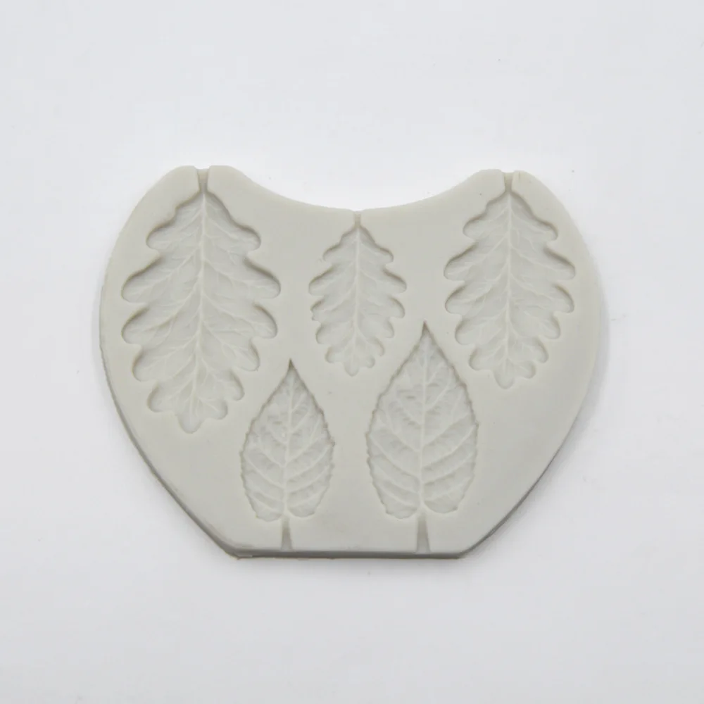 Feihuan 1 шт. силиконовая форма в форме листа для украшения торта инструменты Sugarcraft