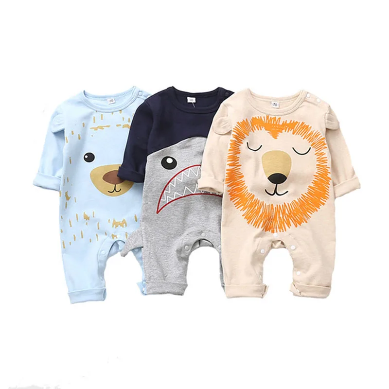 2018 New Baby Boy Romper Newborn Clothes Cute bear Cotton Rompers 6 Styles Bebe Children Toddlers 1 Piece |