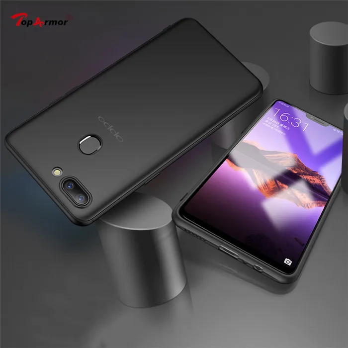 Матовый Мягкий ТПУ силиконовый матовый чехол для Oppo Realme 1 2 F7 Youth F3 F9 Pro A7x R9 R9S R11 R11S