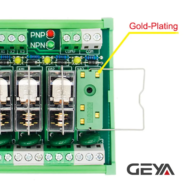 GEYA NG2R PLC 4 канальный Omron Реле модуль 1NO 1NC реле SPDT модуль 12V 24V AC/DC