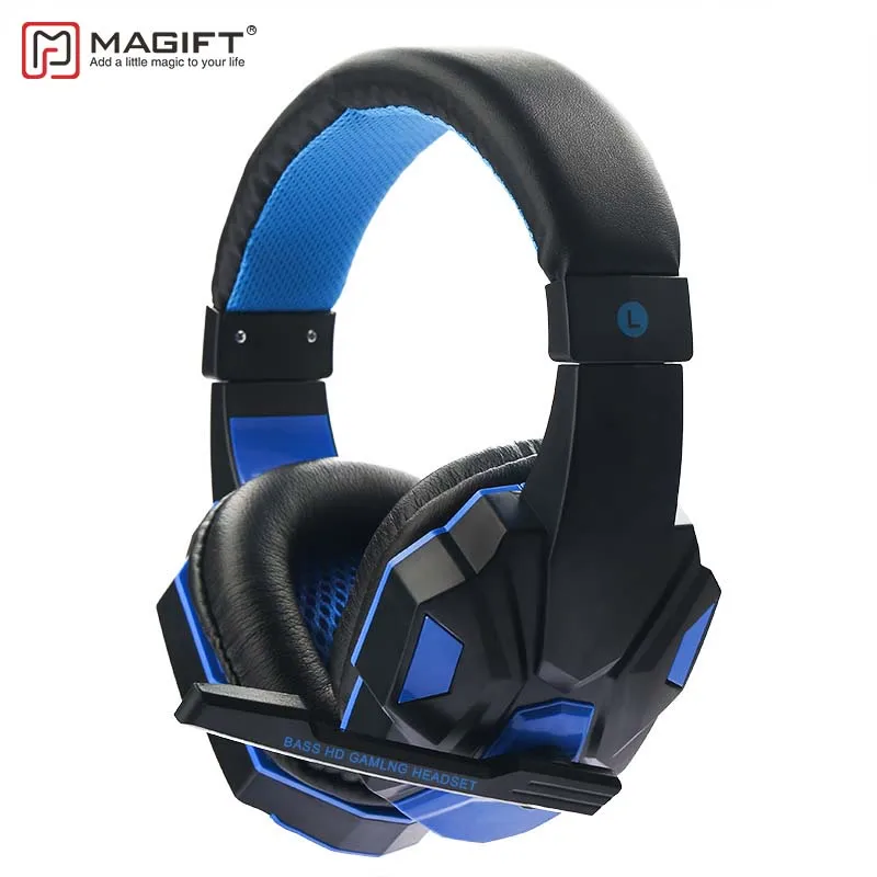 MagiftSY830 Игровые наушники звуковой эффект с свет за ухо светящийся 3.5 мм стерео USB