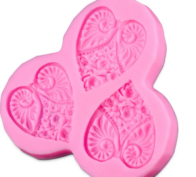 Свадебная форма в стиле барокко силиконовая форме сердца инструменты для