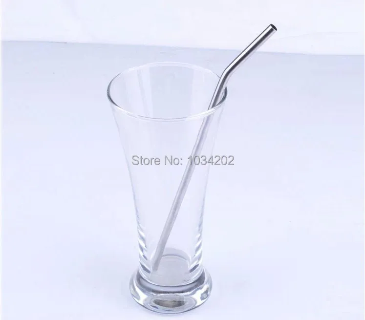 

500pcs/lot Stainless Steel Straw Steel Drinking Straws 8.5" 10g Reusable ECO Metal Drinking Straw Bar Drinks Party Stag