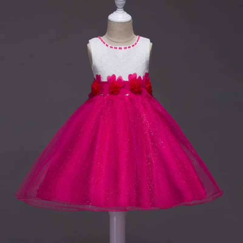 New 7 Colors Baby Girl Sleeveless Princess Dress Infant Toddler Flower Fairy Show Party Children Clothing Top | Детская одежда и