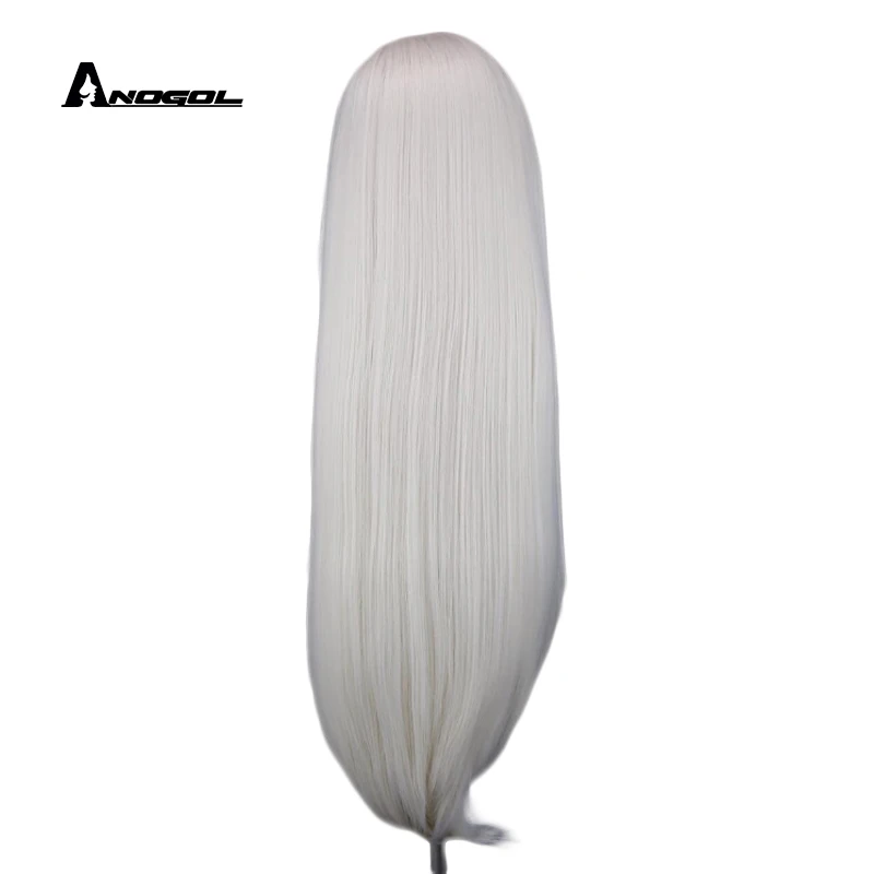 Anogol высокотемпературные волокна длинные Платиновые светлые прямые 360