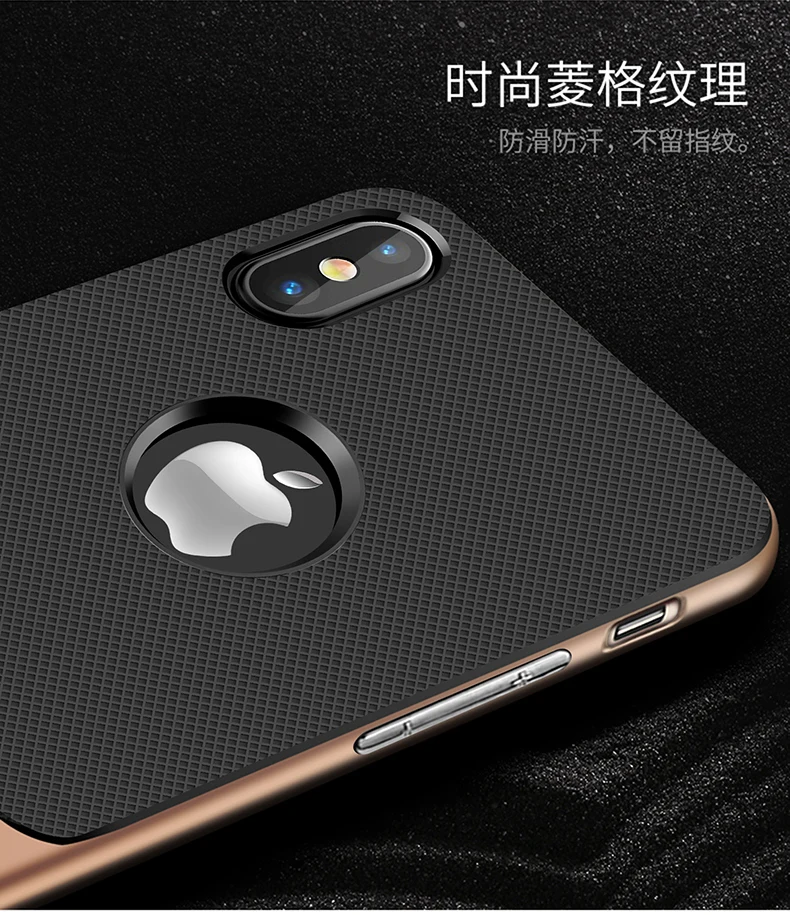 Крышка корпуса ля iPhone X для Apple IPhone X PC+ Силиконовый Hybird подставка для телефона Capa Funda Coque для женщин и мужчин