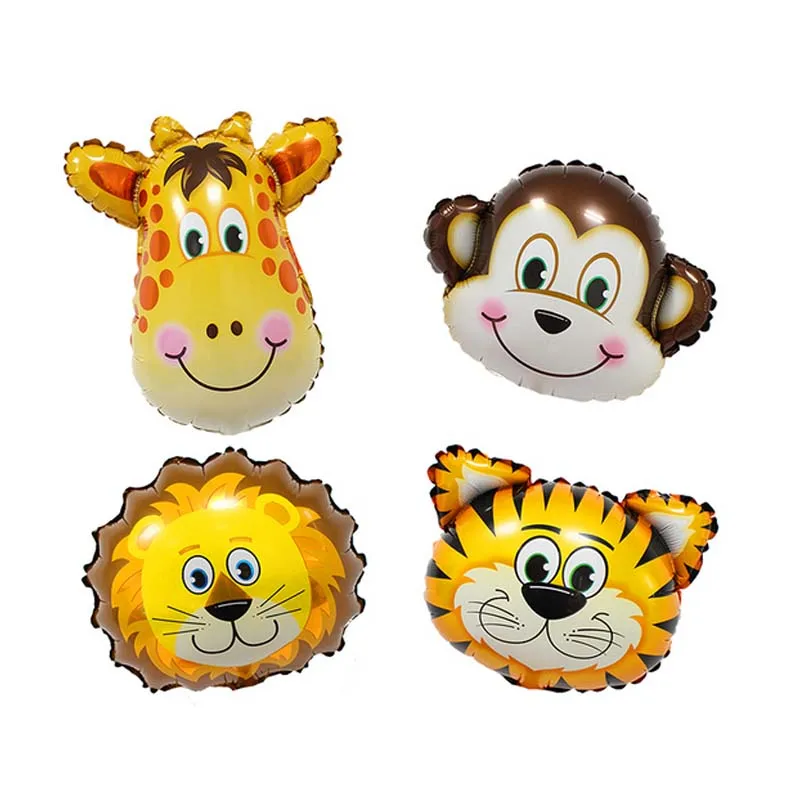 Горячий стиль мини Халат с капюшоном в виде животного воздушный шарик из фольги