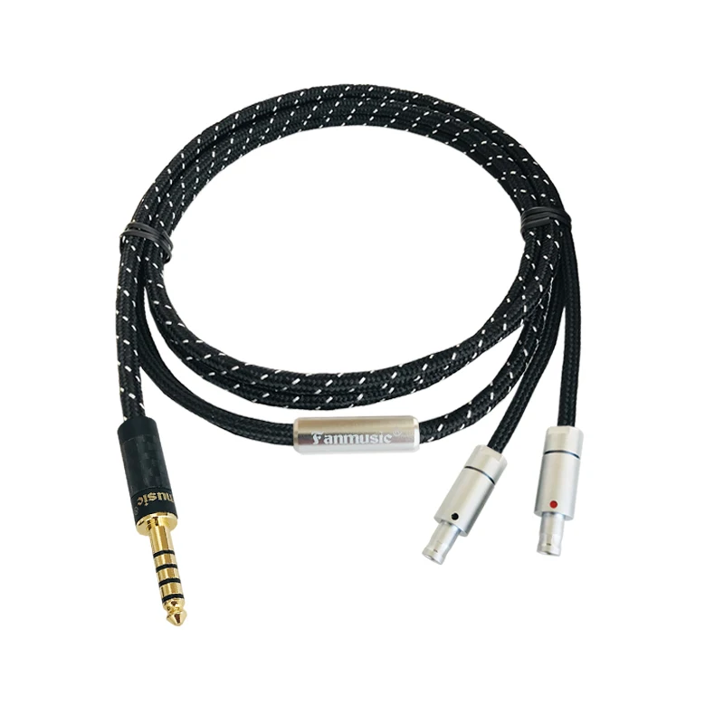 Fanmusic ZY HiFi OCC 6N HD800 800s 820 Портативный кабель наушников обновления 1 2 м ZY-303