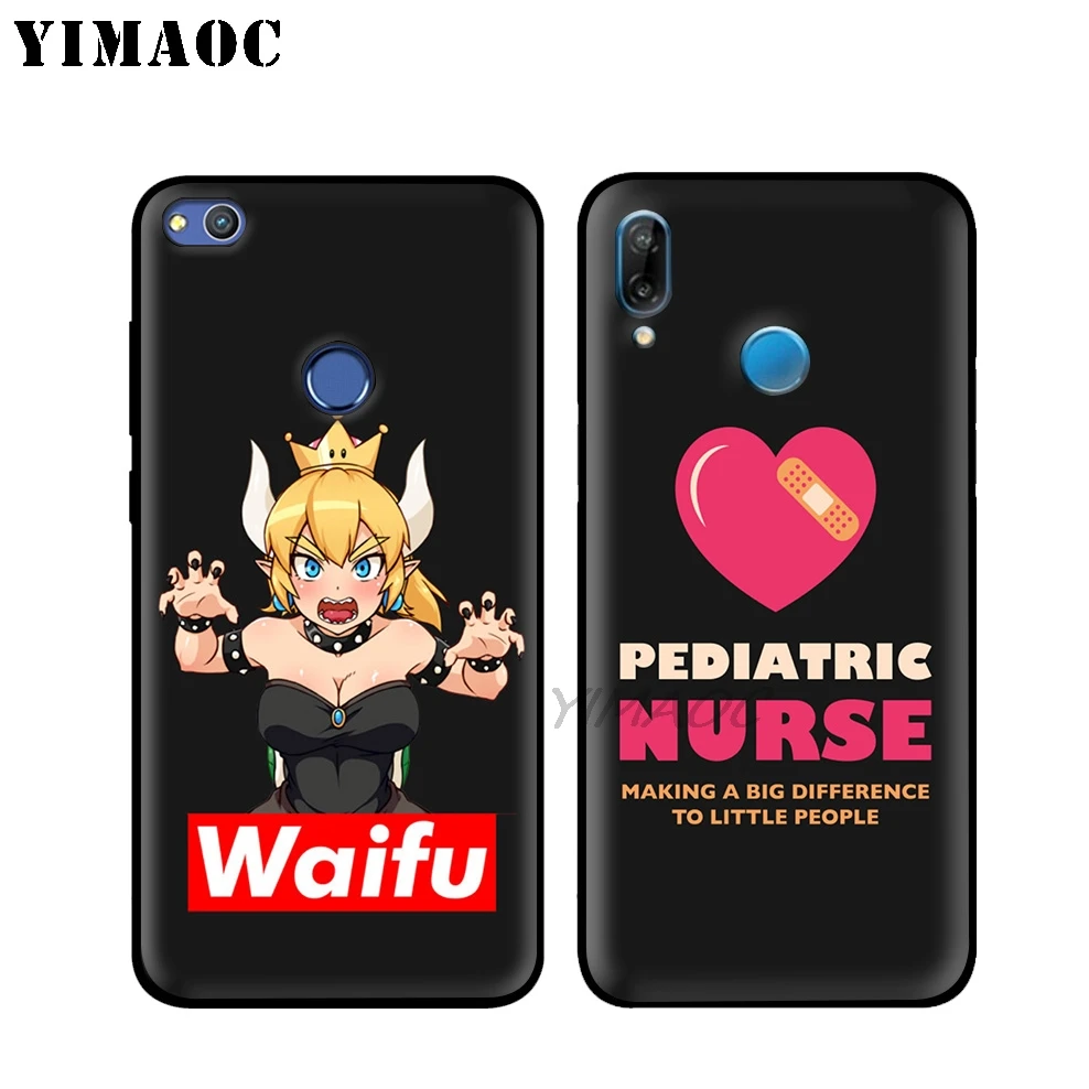 Аниме девушка сексуальная Senpai сердце Мягкий чехол для huawei P30 P20 Pro P10 P9 P8 2015 2017 P Smart
