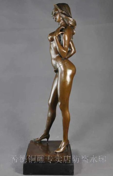 Скульптура арт-деко сексуальная энергия преобразования голые женщины бронзовая