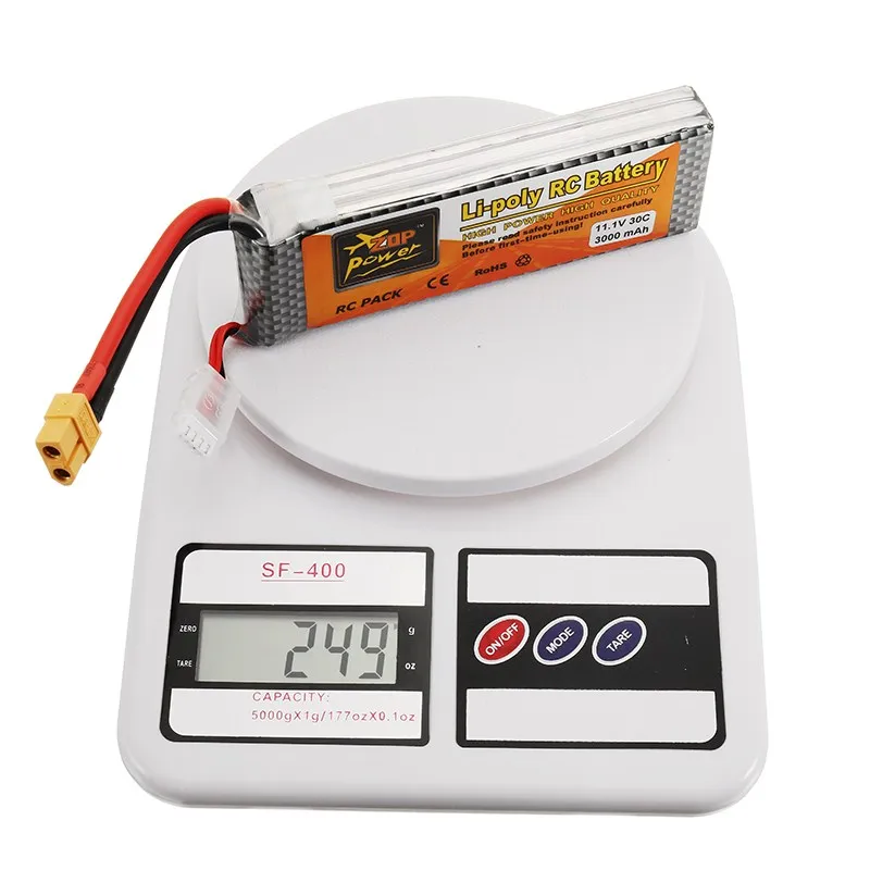 Перезаряжаемые ZOP мощность 11 1 Вт 3000 мАч 30C 3 s аккумулятор lipo XT60 Plug для RC FPV гоночный